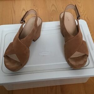 Clarks Women's Maritsa Lara Suede Wedge Sandals